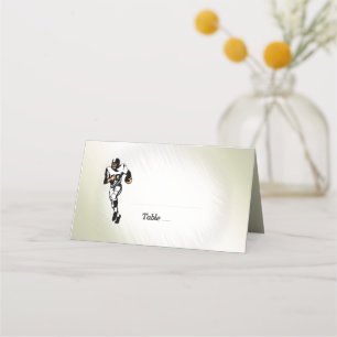 RB Football Player / Sports Design Place Card