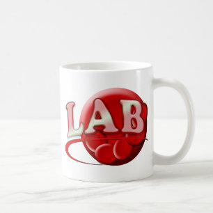 RBC MLT LABORATORY SWOOSH LOGO - MEDICAL CLINICAL COFFEE MUG
