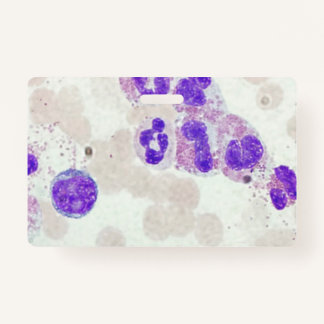 RBCs WBCs Slide Microscope Hematology Lab Badge