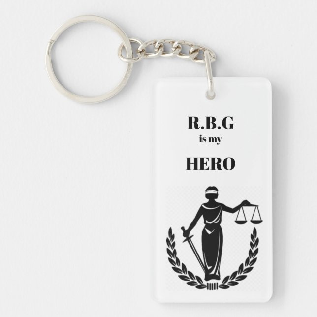 RBG is my Hero Keychain (Front)