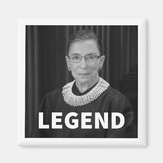 RBG "LEGEND" Magnet (Ruth Bader Ginsburg) (Devant)