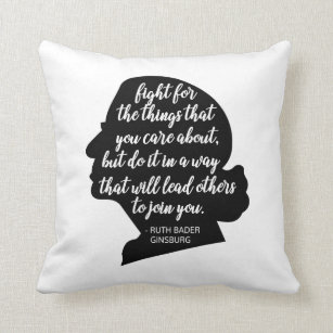 RBG Quotes, Ginsburg Quote, Ruth Bader Ginsburg Throw Pillow