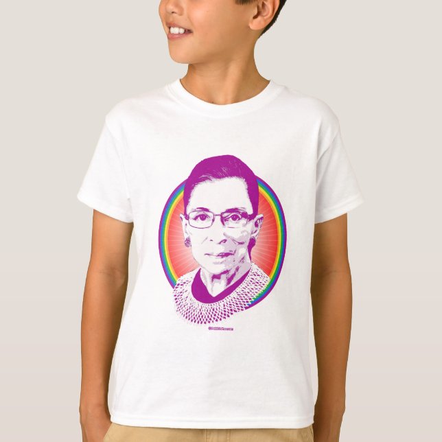 RBG Rainbow Justice Purple T-Shirt (Front)