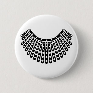 RBG Ruth Bader Ginsburg Dissenting Collar 2 Inch Round Button