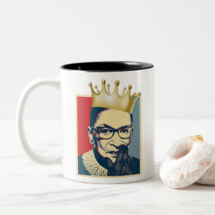 RBG (Ruth Bader Ginsburg) Two-Tone Coffee Mug