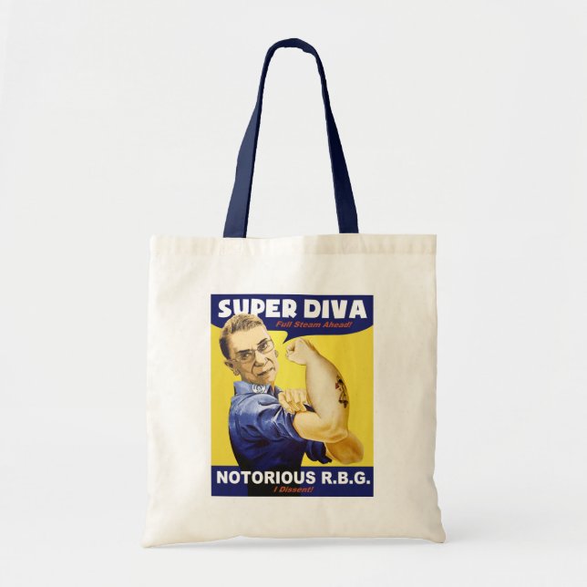 RBG the Riveting Tote Bag (Front)