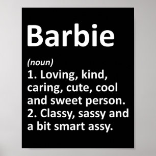 Rbie Definition Personalized Name Funny Birthday G Poster