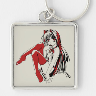 RBP, Neko the Sexy Anime Cat Girl Furry  Keychain