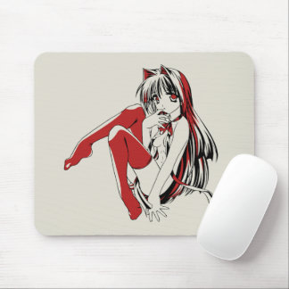 RBP, Neko the Sexy Anime Cat Girl Furry  Mouse Pad