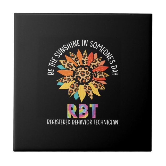 rbt sunflower be the sunshine registered behaviour tile (Front)