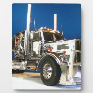RC ADVENTURES - Chrome Hauler Semi Truck Plaque