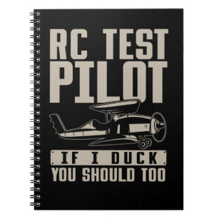 RC Aircraft Humour Pilot Model Plane Notebook