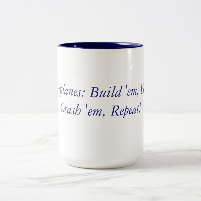 RC Airplanes Mantra Two-Tone Coffee Mug (Center)