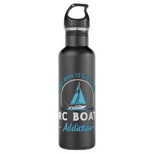 RC Boat Addiction Remote Model Funny RC Boats 710 Ml Water Bottle
