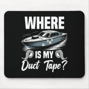 Rc Boats Remote Control Boat Cruise Duct Tape Rc C Mouse Pad