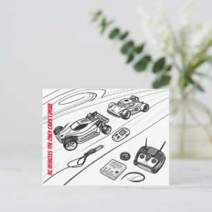 Rc cars with Transmiter and other RC tools Postcard
