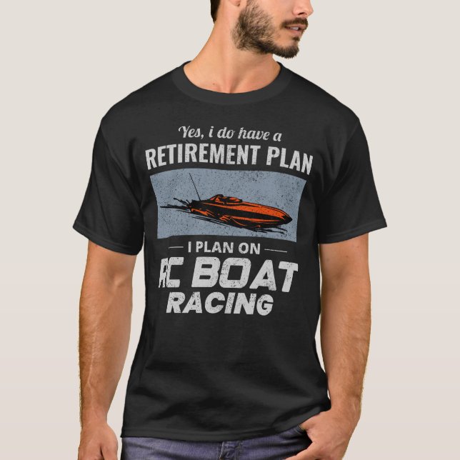 Rc Electric Boat Powerboat Speedboat Racing  T-Shirt (Front)