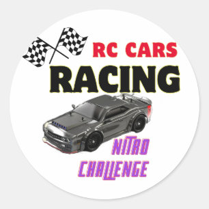 RC  Gift - Remote Control RC Car sticer Classic Round Sticker