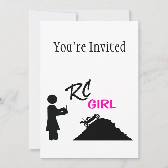 RC Girl Invitation (Front)