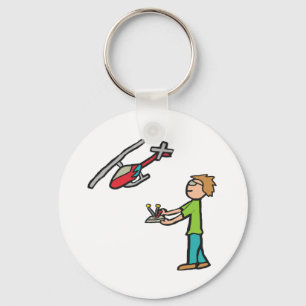RC Helicopter Flying Keychain