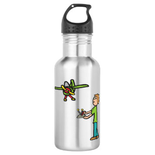 RC Model Airplane Flying 532 Ml Water Bottle