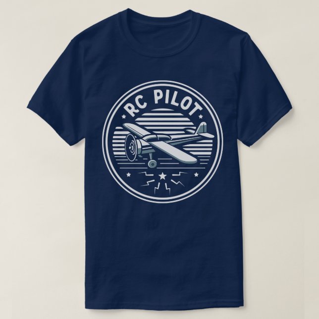 RC Pilot Remote Control Airplane T-Shirt (Design Front)