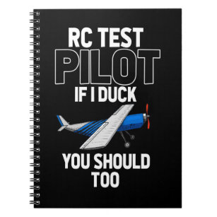 RC Pilot Witty Aircraft Funny Airplane Notebook