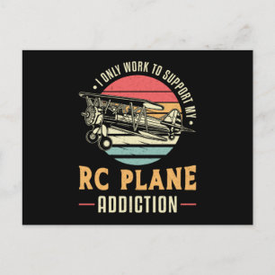 RC Plane Addiction Airplane Aircraft RC Planes Postcard