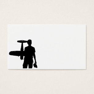 RC Plane and Guy Silhouette
