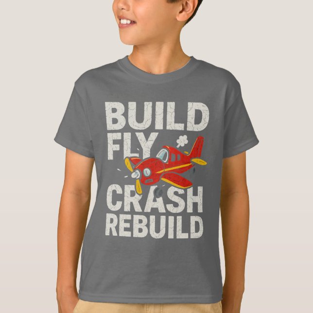 RC Plane Gift RC Pilot Model Airplane T-Shirt (Front)