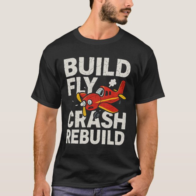 RC Plane Gift RC Pilot Model Airplane T-Shirt (Front)