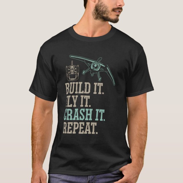 Rc Plane Radio Controlled Airplane T-Shirt (Front)