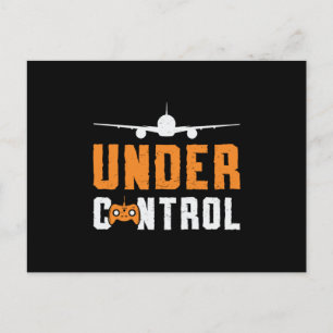 RC Plane Under Control Airplane Pilot RC Planes Postcard