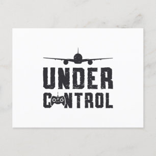 RC Plane Under Control Pilot Airplane RC Planes Postcard