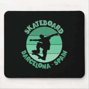 Rcelona Skateboarder Urn Skateboarding Mouse Pad