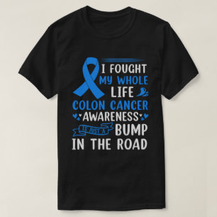 RD Colon Cancer Awareness Colourectal Blue Ribbon  T-Shirt