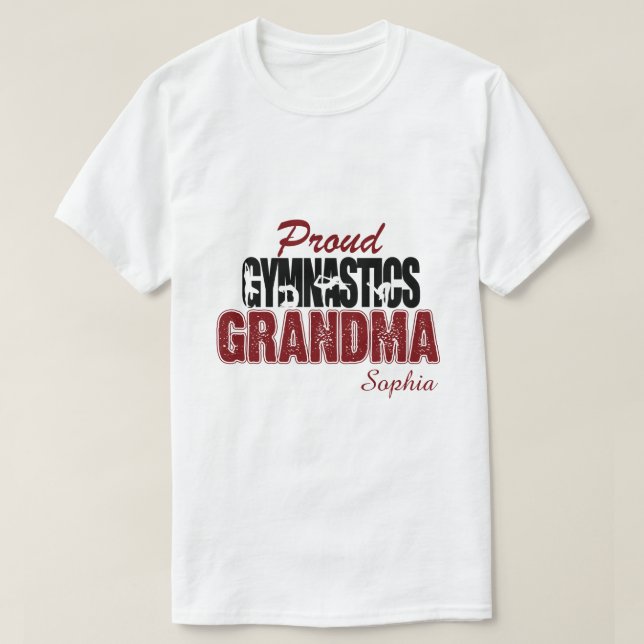 RD Custom Gymnastics Grandma Shirt, Rhinestone T-Shirt (Design Front)