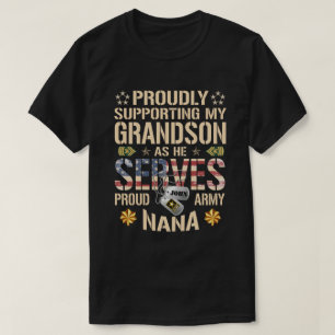 RD Personalized Army Shirt, Supporting My Grandson T-Shirt