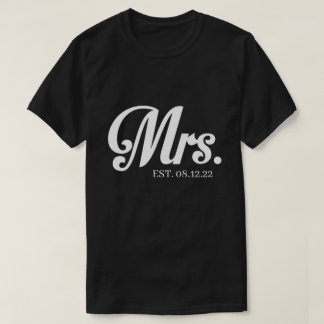 RD Personalized Mr and Mrs Shirt, Just Married  T- T-Shirt