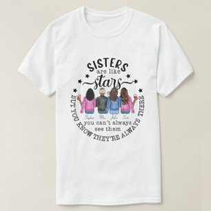 RD Personalized Sisters Are Like Stars T-Shirt