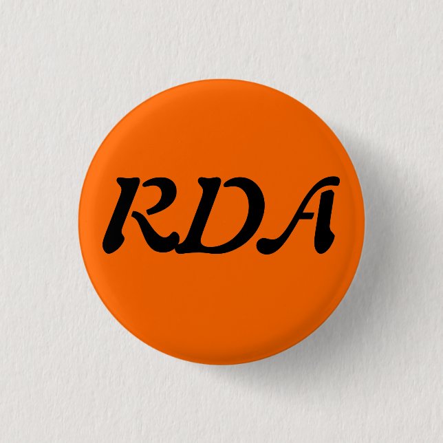 RDA Forum 1 Inch Round Button (Front)