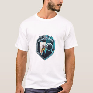 RDH Caries Detective Badge Design   Minimalist Den T-Shirt