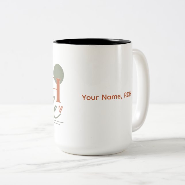 RDH Life Personalized Mug Cup - gift dental  (Front Right)