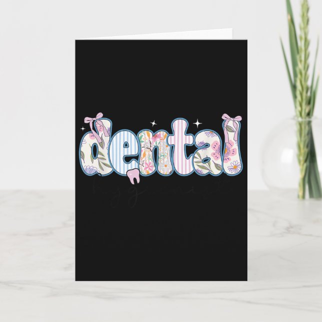 Rdh Registered Dental Hygienist  Card (Front)