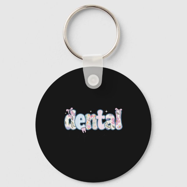 Rdh Registered Dental Hygienist  Keychain (Front)