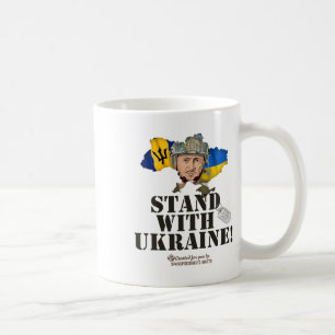 Rdos Stand With Ukraine Zelensky Flag Rdos Coffee Mug