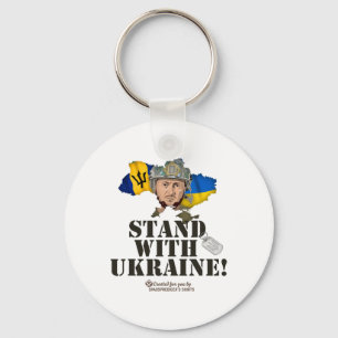 Rdos Stand With Ukraine Zelensky Flag Rdos Keychain