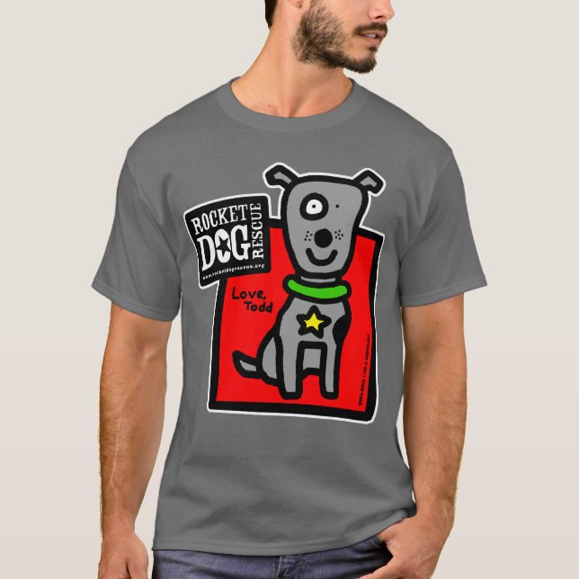 RDR - Todd Parr (grey dog) T-Shirt (Front)