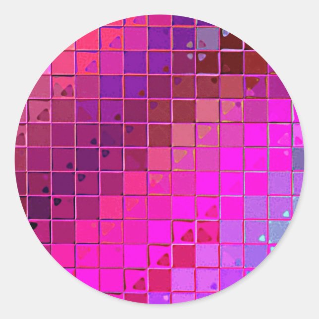 Re-Created Fired Clay by Robert S. Lee Classic Round Sticker (Front)