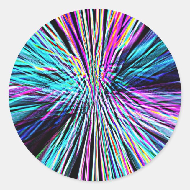 Re-Created Supernova by Robert S. Lee Classic Round Sticker (Front)